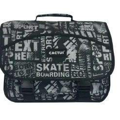 Cactus Cartable scolaire double compartiment & trousse offerte sans roulettes
