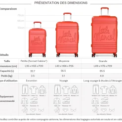 Little Marcel Lot 3 valises dont 1 valise cabine rigides   ABS