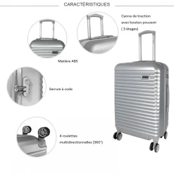 Cactus Lot 3 valises plus 1 vanity rigides ABS