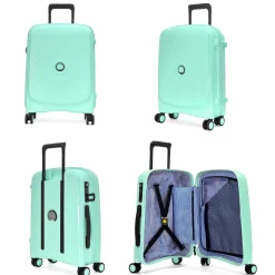 Delsey Lot 2 valises rigides Beaumont cabine 55cm et soute extensible 71cm TSA