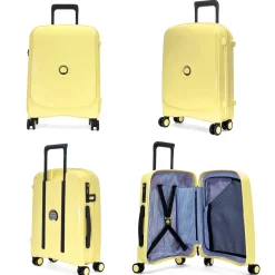 Delsey Lot 2 valises rigides Beaumont cabine 55cm et soute extensible 71cm TSA