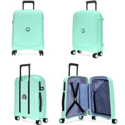 Delsey Lot 2 valises rigides Beaumont cabine 55cm et soute extensible 76cm TSA