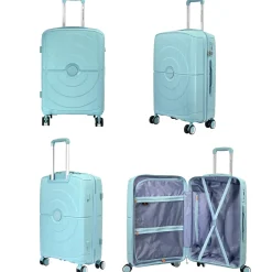 David Jones Lot 3 valises rigides dont 1 valise cabine TSA PETE