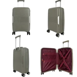 David Jones Lot 3 valises rigides dont 1 cabine PETE TSA