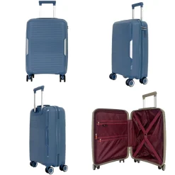 David Jones Lot 3 valises rigides dont 1 cabine PETE TSA