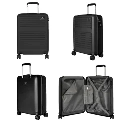 David Jones Lot 3 valises rigides extensibles dont 1 cabine TSA