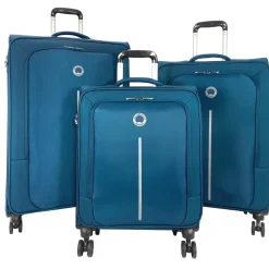 Delsey Lot 3 valises souples Caracas dont une valise cabine 55cm