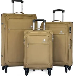 David Jones Lot de 3 valises souples extensibles dont 1 cabine