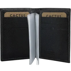 Femme Cactus Porte Cartes cuir de vachette anti-RFID