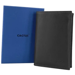 Homme Cactus Portefeuille cuir de vachette anti-RFID