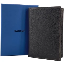Homme Cactus Portefeuille cuir de vachette anti-RFID