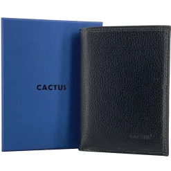 Homme Cactus Portefeuille cuir de vachette anti-RFID