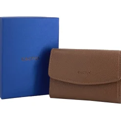 Femme Cactus Porte-monnaie cuir de vachette anti-RFID