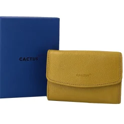 Femme Cactus Porte-monnaie cuir de vachette anti-RFID