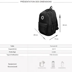 Femme Cactus Sac à dos double compartiment