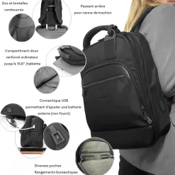 David Jones Sac à dos porte-ordinateur 15.6