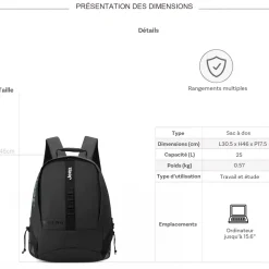 Jeep Sac à dos porte-ordinateur JS011B 15.6"