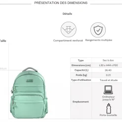 Les Sacs de K'rlot Sac à dos porte-ordinateur les sacs de K'rlot 16"