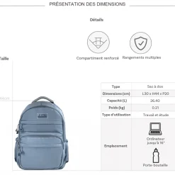 Les Sacs de K'rlot Sac à dos porte-ordinateur les sacs de K'rlot 16