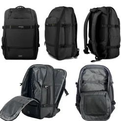 Bleucerise Sac à dos porte-ordinateur et voyage extensible Aoking Bleu Cerise 16''