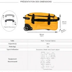 Cactus Sac de voyage avec roulettes 38.5L polyester taille S 50cm