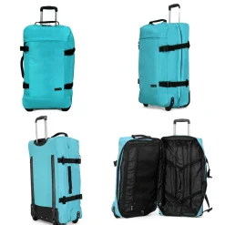 David Jones Sac de voyage cabine à roulettes 74L double compartiment taille L 70cm