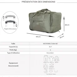 David Jones Sac de voyage cabine avec roulettes 42L polyester taille S 50cm