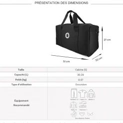 Cactus Sac de voyage week-end 30L polyester sans roulettes