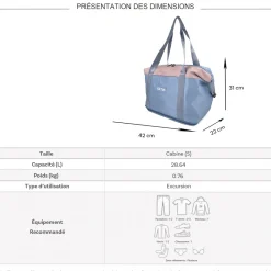 Cactus Sac de voyage week-end 28L déperlant sans roulettes