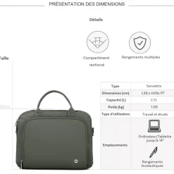 David Jones Serviette porte-ordinateur 14"