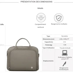 David Jones Serviette porte-ordinateur 14