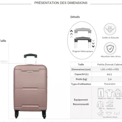Cactus Valise cabine rigide ABS 55cm